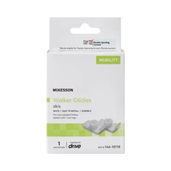 McKesson Walker Ski Glides for 1" Canes, 2 Pairs image {1}