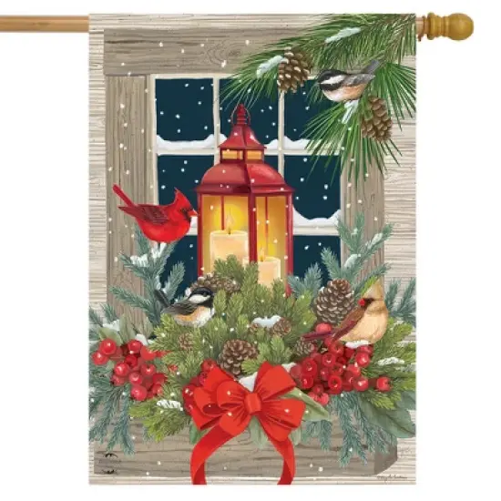 Briarwood Lane Magic Of The Season Winter House Flag Cardinals La image {1}