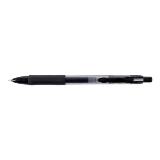 MyOfficeInnovations Aura Retractable Gel Pens Medium Point Black Ink Dozen MYO2072167 image {1}
