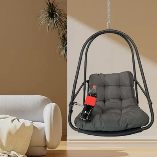 PAGED Swing Chair with Stand Outdoor Swing with Triangle Bracket Structure for Backyard, Garden, Patio image {7}