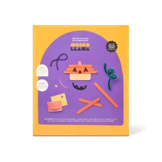 5ct Halloween Craft Stick Character Kit - Mondo Llama&trade; image {3}