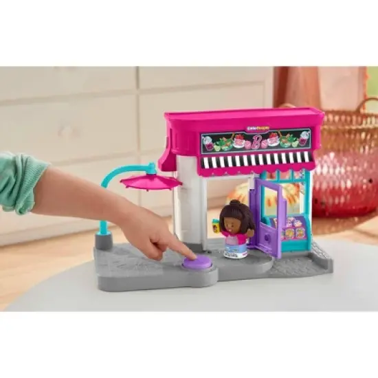 Fisher-Price Little People Barbie City Adventures Cafe and Cab Playset image {2}
