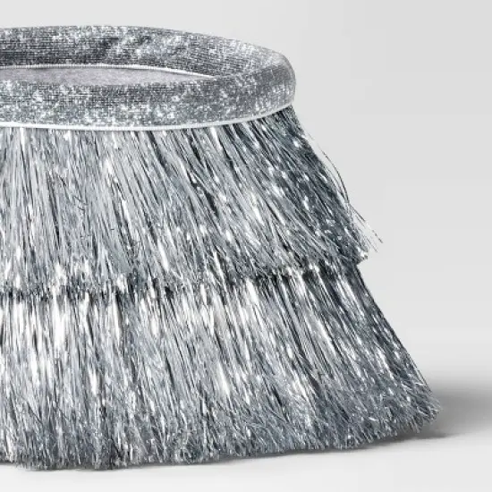 7" Christmas Roll Up Mini Tree Collar Silver - Wondershop&trade; image {2}