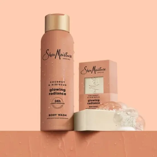 SheaMoisture Body Wash Glowing Radiance - Coconut & Hibiscus with Vitamin C & Songyi Mushroom Extracts  - 18 fl oz image {8}