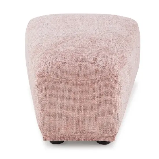 HOMES: Inside + Out 5pc Povoa 159" Modular Curved Sectional Sofa Modern Chenille with Extendable Backrest Pink image {18}