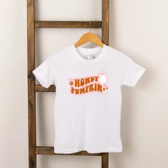 The Juniper Shop Howdy Pumpkin Ghost Kids Short Sleeve Tee image {3}