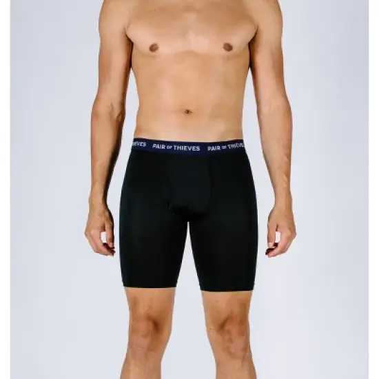 Pair of Thieves Men's Super Fit Long Boxer Briefs 2pk image {1}