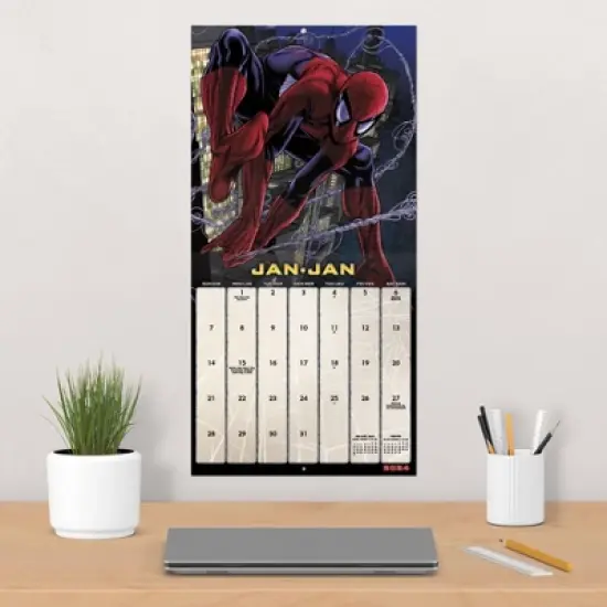 Trends International Inc. 2023-24 Wall Calendar 12"x12" Bilingual English/French Marvel Spider-Man image {4}