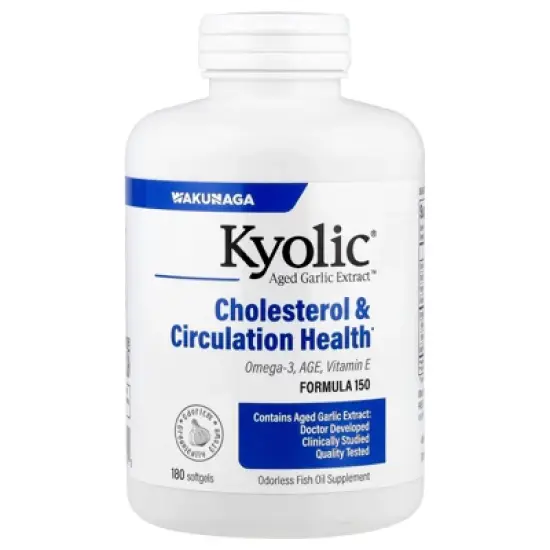 Kyolic Aged Garlic Extract&trade;, Cholesterol & Circulation Health, 180 Softgels image {4}