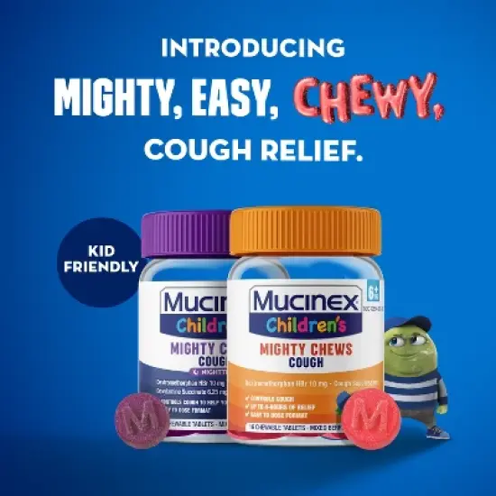 Mucinex Children's Cough Mighty Chews - Day/Night Combo - 32ct image {2}