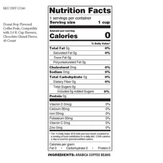 Donut Stop Flavored Coffee Pods,Keurig 2.0, Chocolate Glazed Flavor, 40 Count image {2}