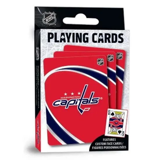 MasterPieces Officially Licensed NHL Washington Capitals Playing Cards - 54 Card Deck for Adults image {1}