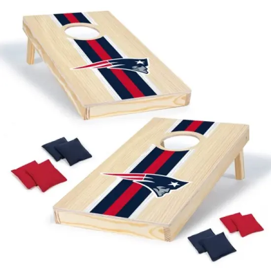 NFL New England Patriots 1'x2' Wood Cornhole Set image {4}