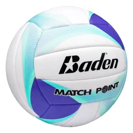 Baden Matchpoint Volleyball - Blue/Aqua: Outdoor & Youth, Rubber Bladder Sports Ball image {2}