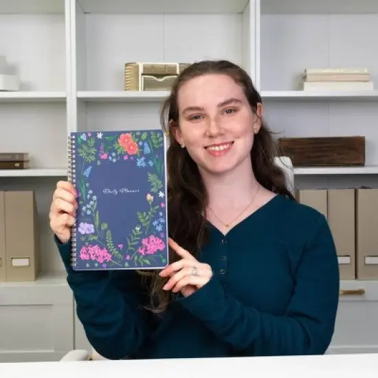 Blu Monaco Minimalist Daily Planner and Notebook with Hourly Schedule - 160 Pages, 80 Days image {4}