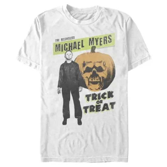 Men's Halloween II The Relentless Michael Myers Sequel Pumpkin T-Shirt image {4}
