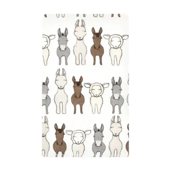 Hudson Baby Cotton Flannel Burp Cloths, Farm Friends Cream 10-Pack, One Size image {2}