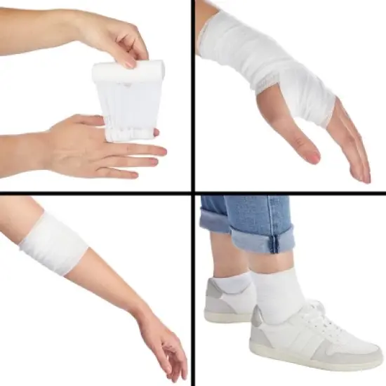 Juvale 48 Pack 4 Inch Gauze Bandage Roll, Rolled Gauze Wrap, 2.6 Yards image {1}