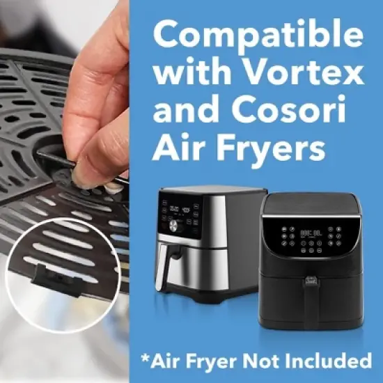 Impresa Silicone Air Fryer Rubber Bumpers - 8 Pack - Protective Feet for Vortex, Cosori, and More image {1}