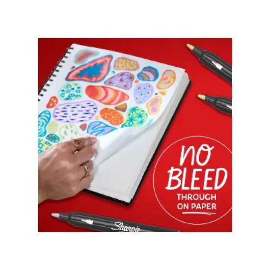 Sharpie 12ct Creative Markers Bullet Tip Water-Based Acrylic Markers Earth Tones image {3}