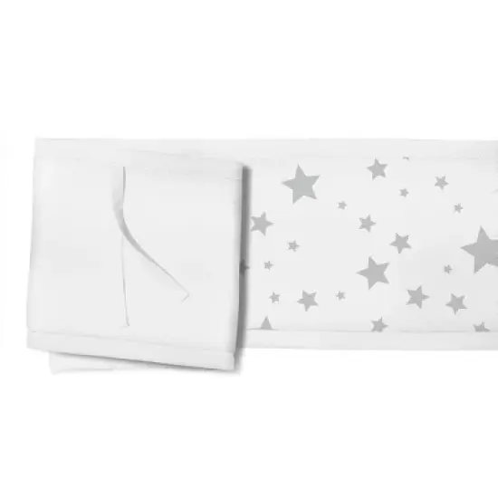 BreathableBaby Breathable Mesh Crib Liner - Classic Collection - Star Light image {2}