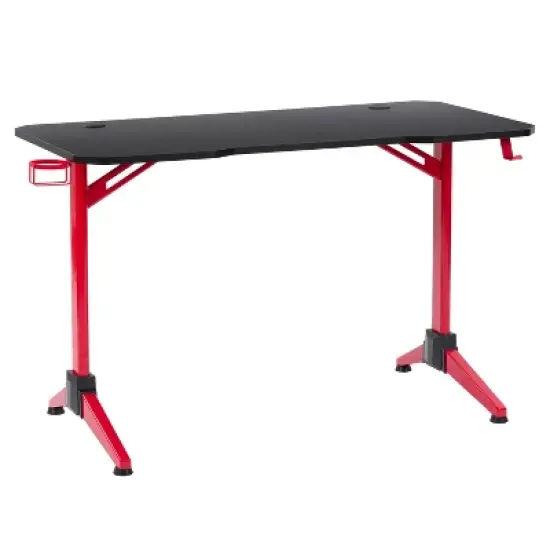 Conqueror Gaming Desk Black and Red - CorLiving image {2}