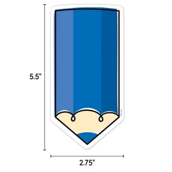 Creative Teaching Press&reg; Core Decor Colorful Doodle Pencils 6 Inch Designer Cut-Outs, Pack of 72 image {3}