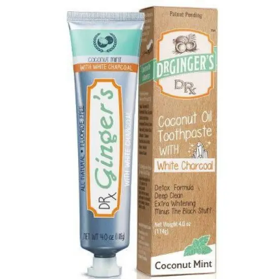 Dr. Ginger's Activated White Charcoal Toothpaste - 4oz image {5}