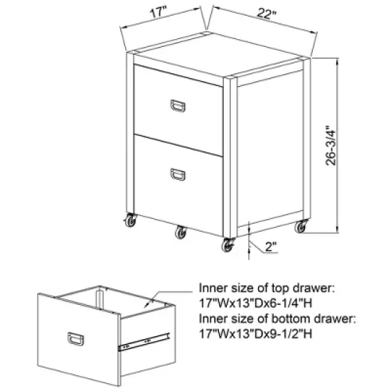 Peggy Rolling File Cabinet - Linon image {13}