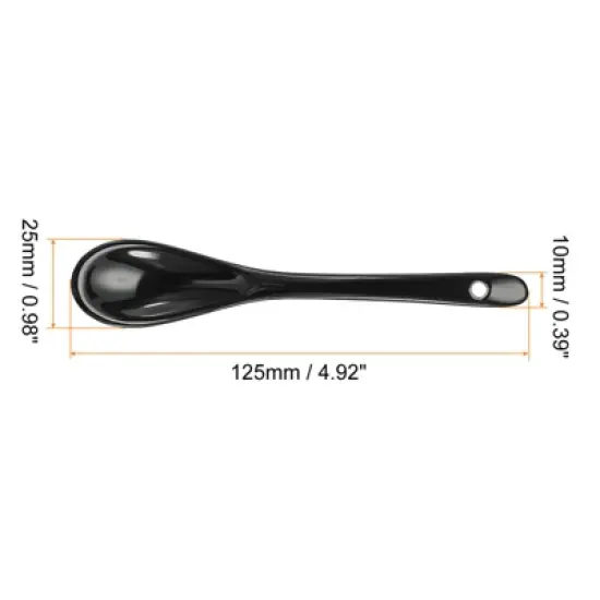 Unique Bargains Ceramic Home Kitchen Restaurant Tea Coffee Stirring Spoons image {1}