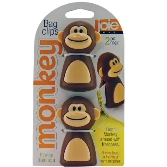 Joie Bag Clips, Monkey Brown/ Beige Plastic image {1}