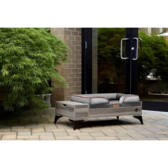 TailZzz Wyatt Wooden Pet Bed with Mattress Elevated Pet Bed  Wooden Pet Bed with Storage  Greenguard Gold Certified Wooden Pet Bed image {8}