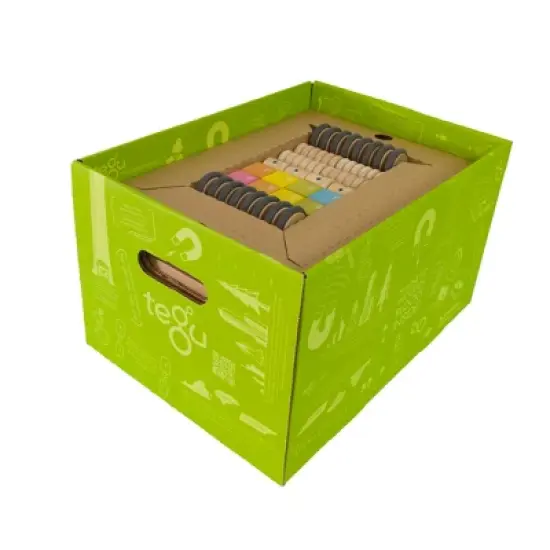 Tegu Classroom Magnetic Wooden Block Kit, 130 Pieces image {3}