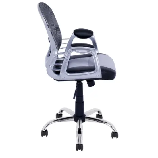 Workspace Executive Office Chair Leatherette and Mesh - CorLiving image {2}