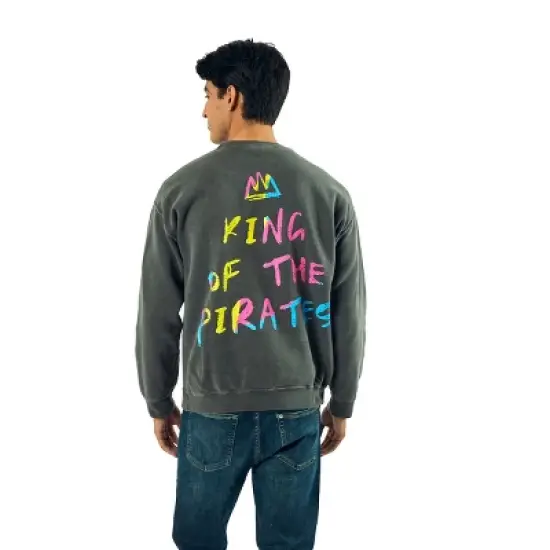 One Piece King Of The Pirates Adult Unisex Potassium Washed Crew Neck Long Sleeve Sweatshirt image {2}