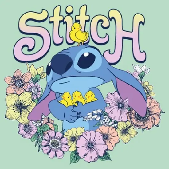 Girl's Lilo & Stitch Springtime Stitch T-Shirt image {1}
