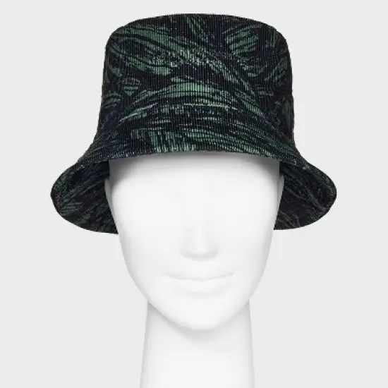 Houston White Adult Leaf Bucket Hat - Green image {1}