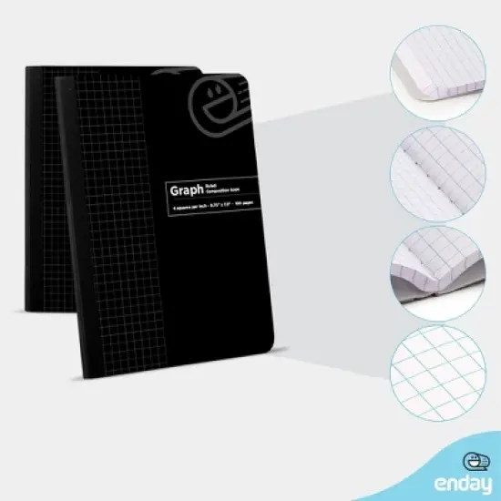 Enday Quad-Ruled Composition Notebook - 100 Sheets image {2}