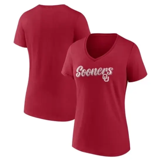 NCAA Oklahoma Sooners Women's V-Neck T-Shirt image {2}