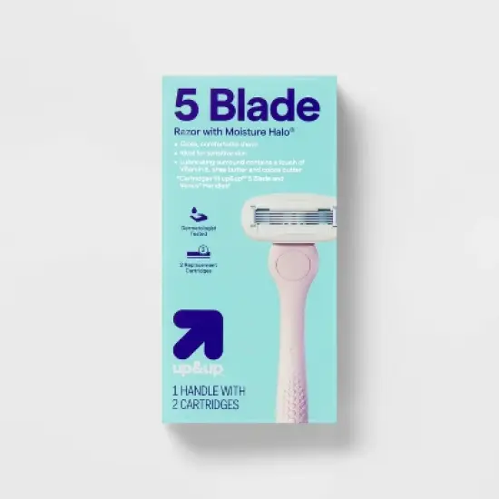 Precision Women's 5-Blade Body Razor System + 2 Refills - up&up&trade; image {5}