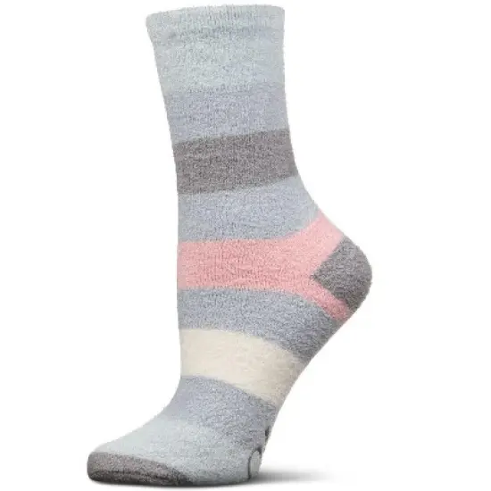 Memoi Women's Happy Aloe Infused Crew Socks image {4}