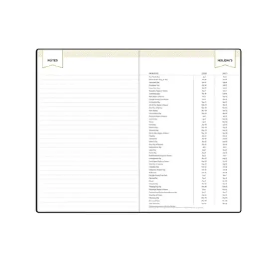 Blue Sky Day Designer Weekly/Monthly Hybrid Work Planning Calendar 5"x8" Black Faux Leather image {10}