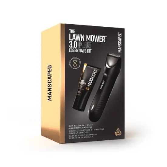 MANSCAPED The Lawn Mower 3.0 Plus Essentials Shaving Kit, SkinSafe Electric Groin and Body Hair Trimmer, Men's Grooming Gift Set image {1}