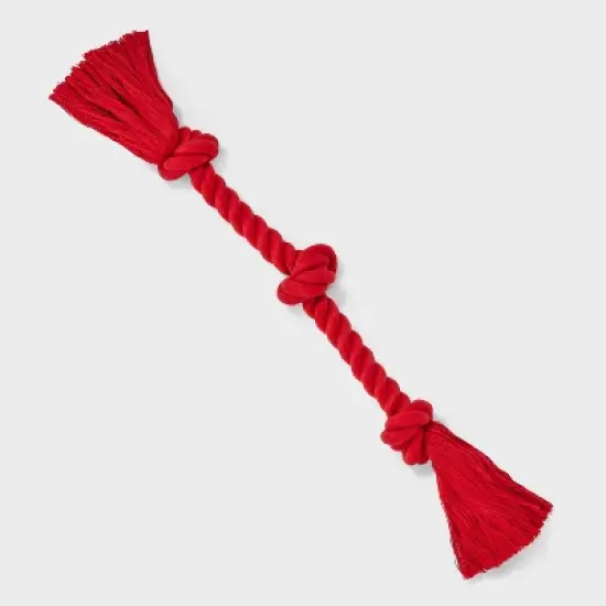 15" Rope Dog Toy - Boots & Barkley&trade; Red image {4}