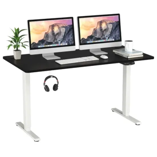 Costway Ergonomic  Electric Adjustable Standing up Desk Dual Motor w/ Controller image {10}
