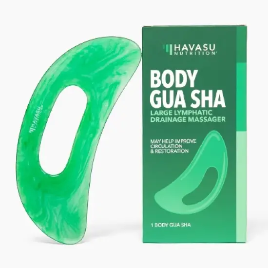Havasu Nutrition Body Gua Sha Tool, Large Gua Sha for Legs, Arms & Face, Body Guasha Tool for Lymphatic Drainage, Circulation & Cellulite Relief, 1ct image {5}
