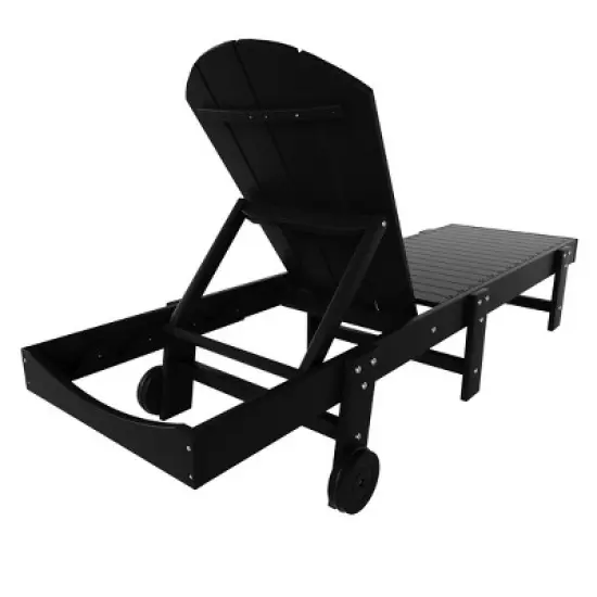 WestinTrends Malibu 3 Piece Poly Reclining Chaise Lounge With Wheels image {6}