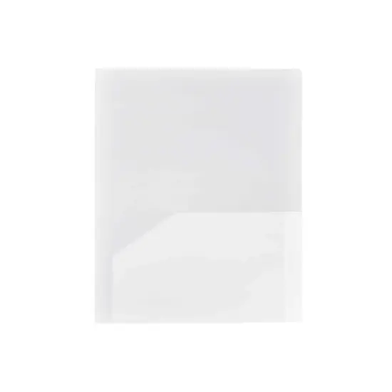 JAM Paper Heavy Duty Plastic Two-Pocket School Folders Assort Business Colors 383HBAASST image {4}