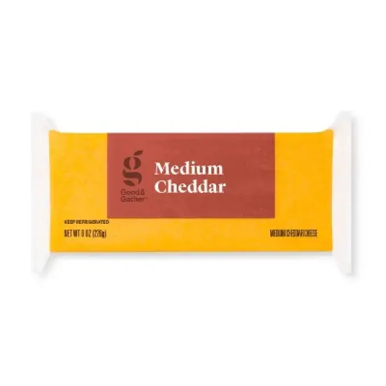 Medium Cheddar Cheese - 8oz - Good & Gather&trade; image {3}
