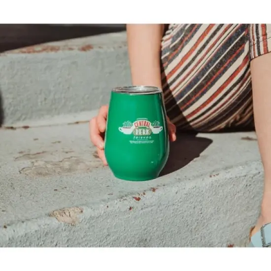 Silver Buffalo Friends Central Perk Double-Walled Stainless Steel Wine Tumbler | 10 Ounces image {6}